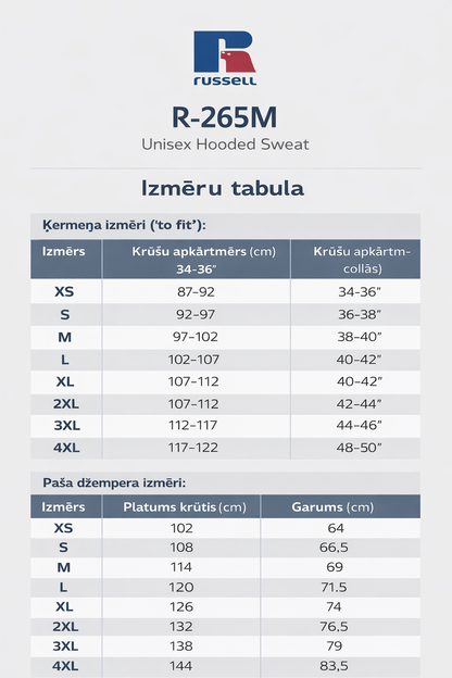 Unisex T-krekls ar izšūtu jenotu.