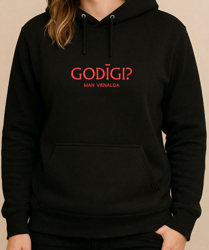 Izšuvuma detaļa ar tekstu 