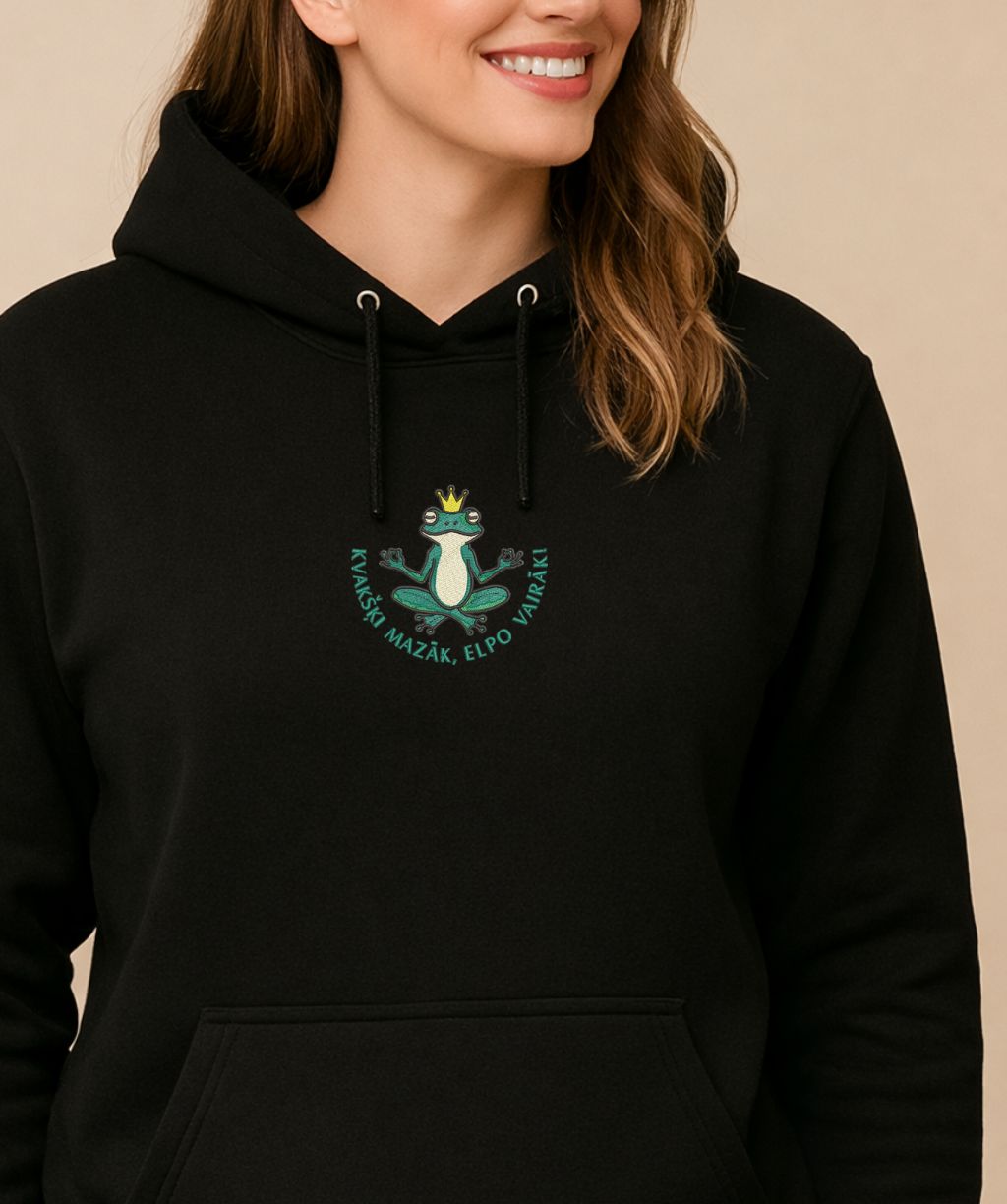 embroidery, frog, unisex clothing, embroidery text, t shirt, design, frog yoga