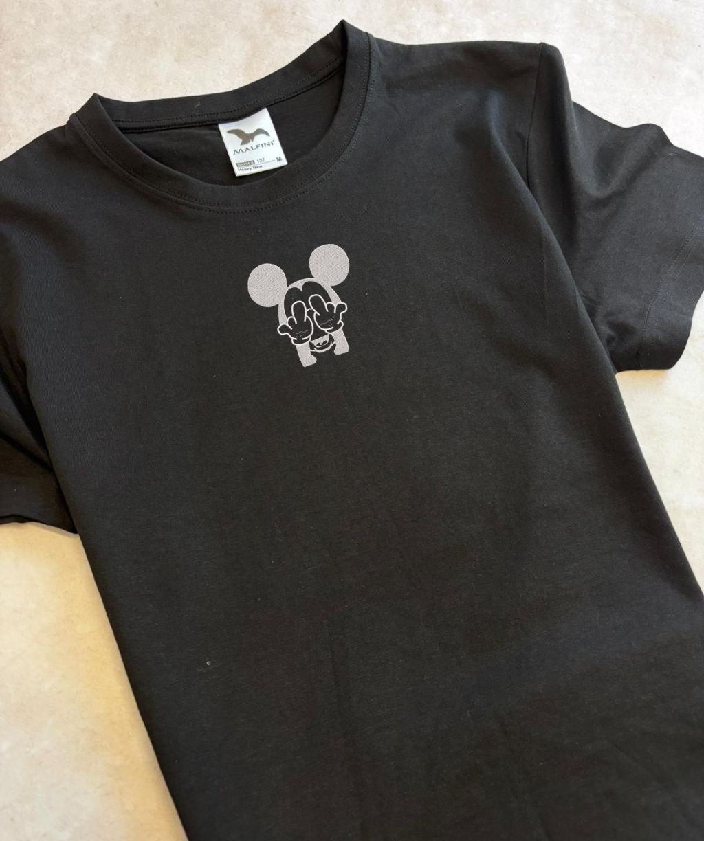 Unisex T-krekls ar mikipeles izšuvumu